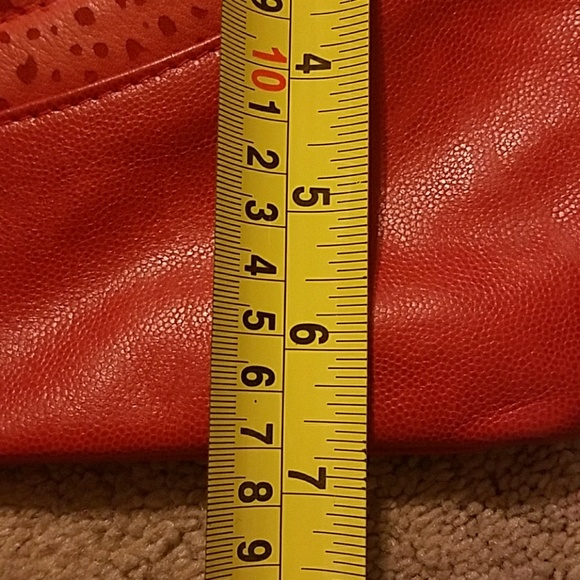 Vintage Letisse Red Leather Clutch - Picture 7 of 7